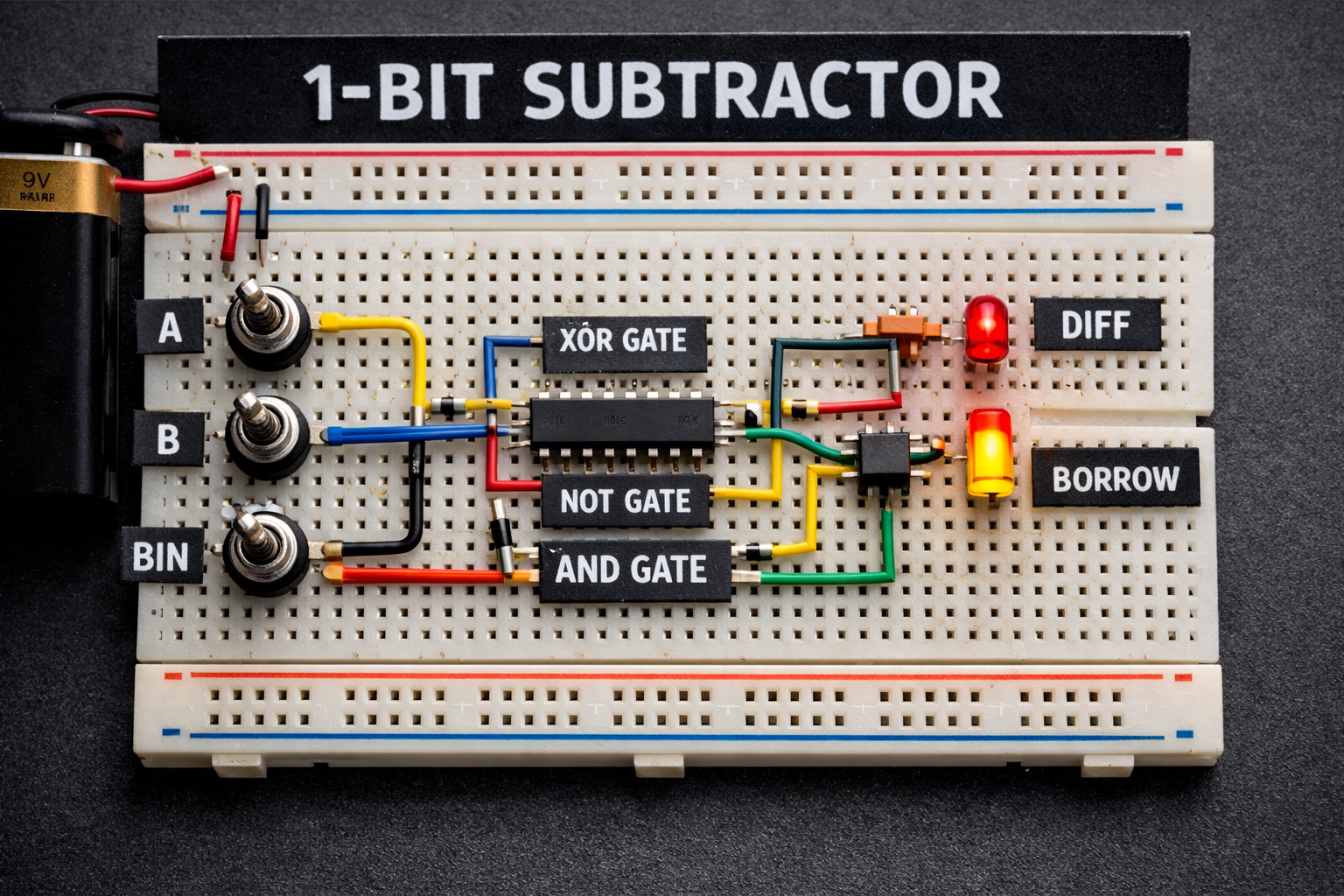 1 Bit Full Adder Calculator